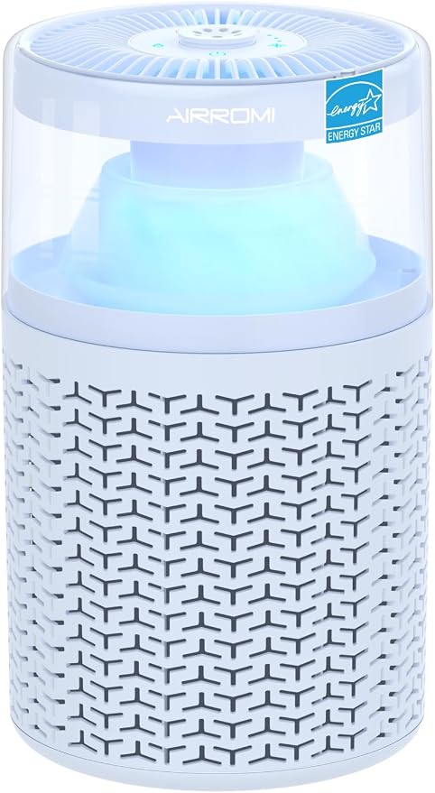AIRROMI Air Purifiers for Bedroom Home, Activated Carbon Filter Cleaner by AIRROMI
