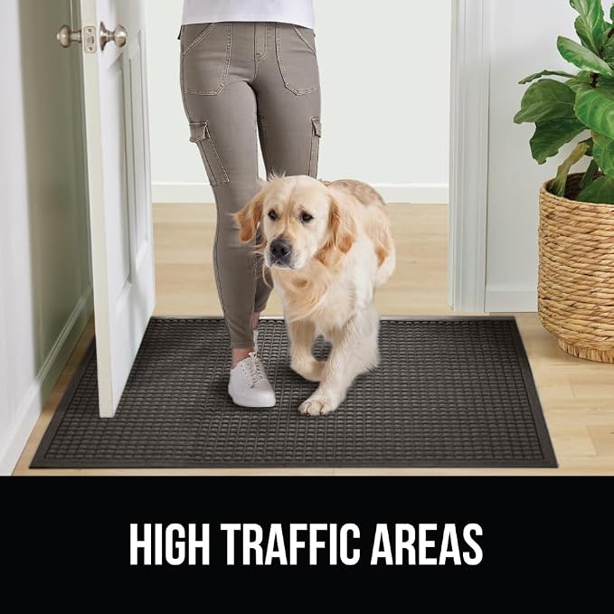 GORILLA GRIP Front Door Mat, Indoor Outdoor Ultra Absorbent HydroAbsorb Doormat - Image 6
