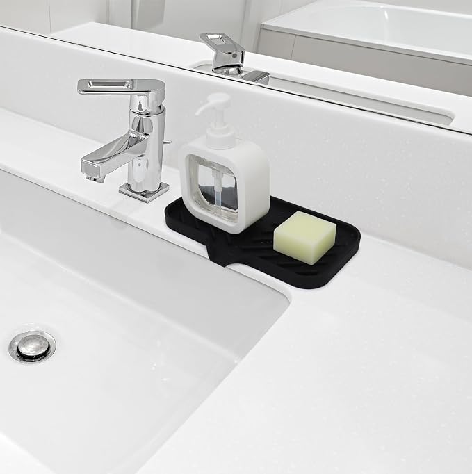Yasmen Silicone Bathroom Soap Dishes, Sink Sponge Holder - Image 3