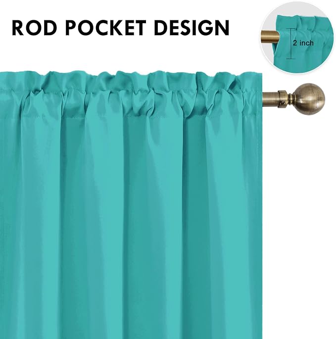 DWCN Blackout Curtains for Living Room Thermal Insulated, Energy Saving & Noise - Image 4