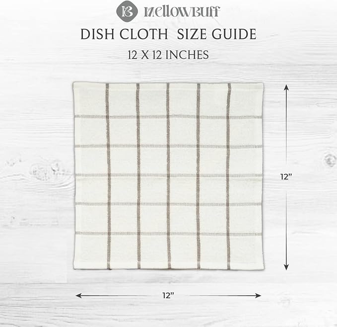 100% Cotton Terry Dish Cloth & Dish Towel, 6 Pack, Super Soft and Absorbent - Image 4