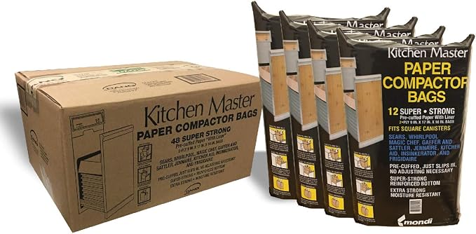 Kitchen Master Super Strong Compactor Bags | Precuffed, Garbage Compactor Bags - Image 3