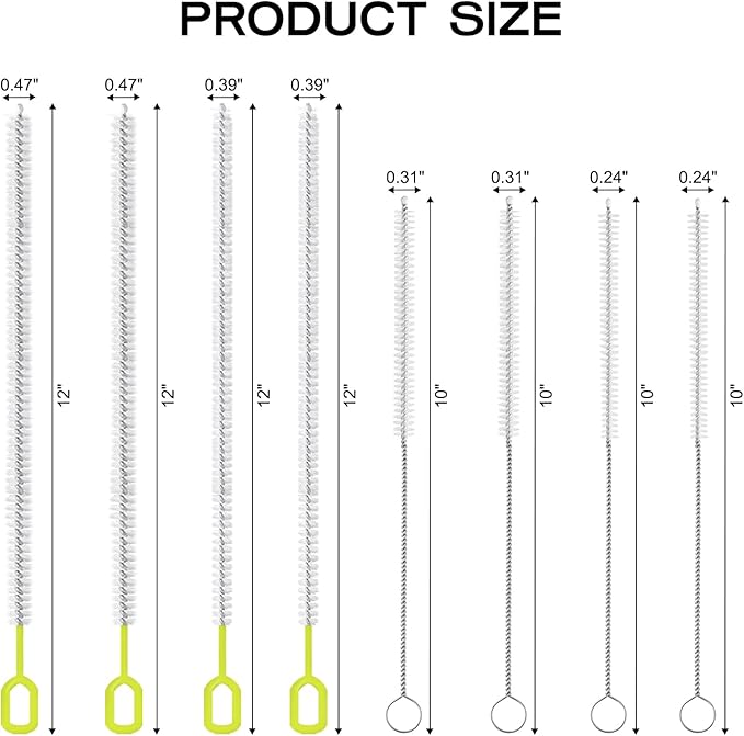 8-Piece Straw Cleaner Brush Set - Image 3
