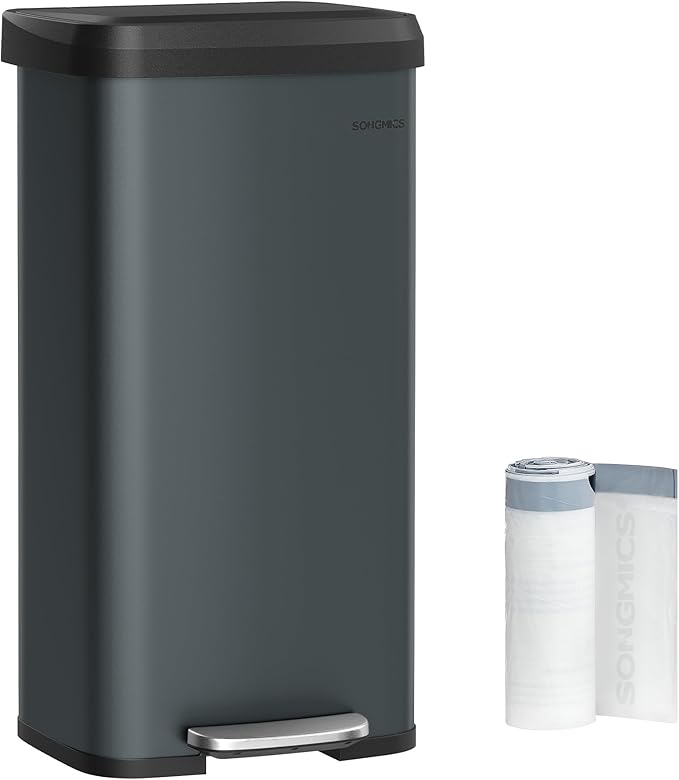 SONGMICS Kitchen Trash Can, 18-Gallon Stainless Steel Garbage Can, by SONGMICSbySONGMICSHOME