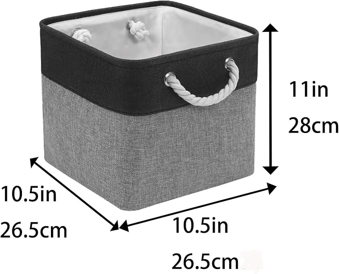 Cube Storage Bins, Collapsible Fabric Cube Storage Bin, 11 Inch Cube Storage - Image 5