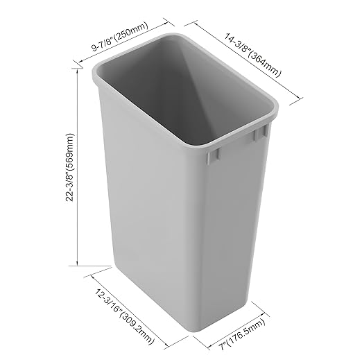 Dowell 50Qt Waste Trash Container, - Image 2