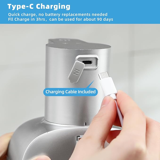 Automatic Foaming Soap Dispenser, 17oz/500ml Touchless Rechargeable - Image 7