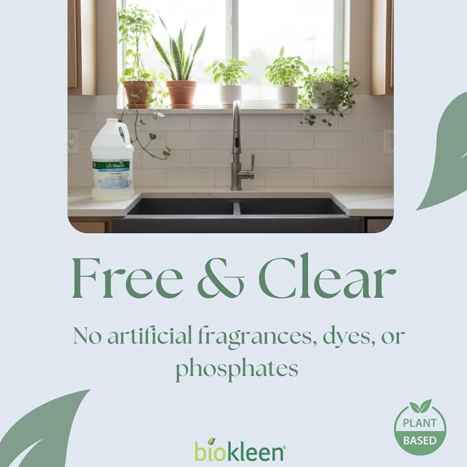 Biokleen Free & Clear Dish Soap - Image 4