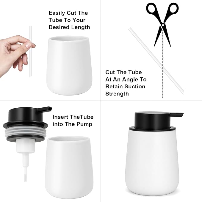 Foam Soap Dispenser Pump 2pcsHead Replacement Spare Plastic Pump Bathroom - Image 4