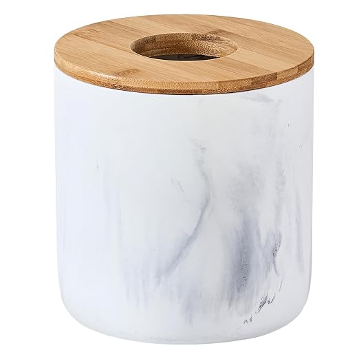 Polytree Marble White Mini Trash Can by Polytree