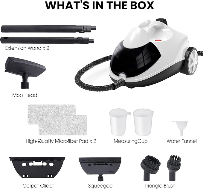 Steam Cleaner 1.5L Steamer for Cleaning Fast Heating 6-in-1 Multi-Surface - Image 7
