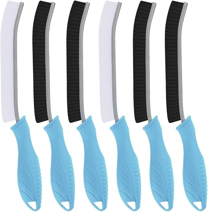 Hard Bristle Crevice Cleaning Brush-Thin Gap Scrub Brush, Small Cleaning Brush by TQRR