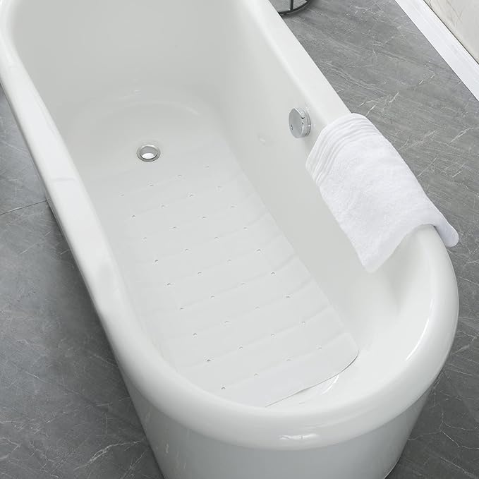 Foldable Silicone Bathtub Mat: Jumbo Size Heavy Duty Safety Bath Mat - Image 5