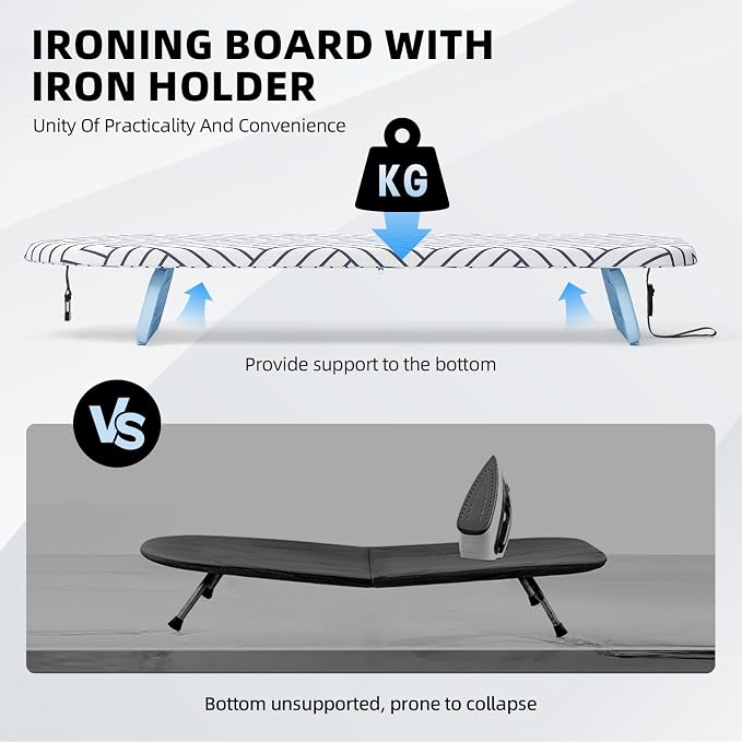 Small Ironing Board Tabletop, Foldable Mini Ironing Board, Table top Ironing - Image 5