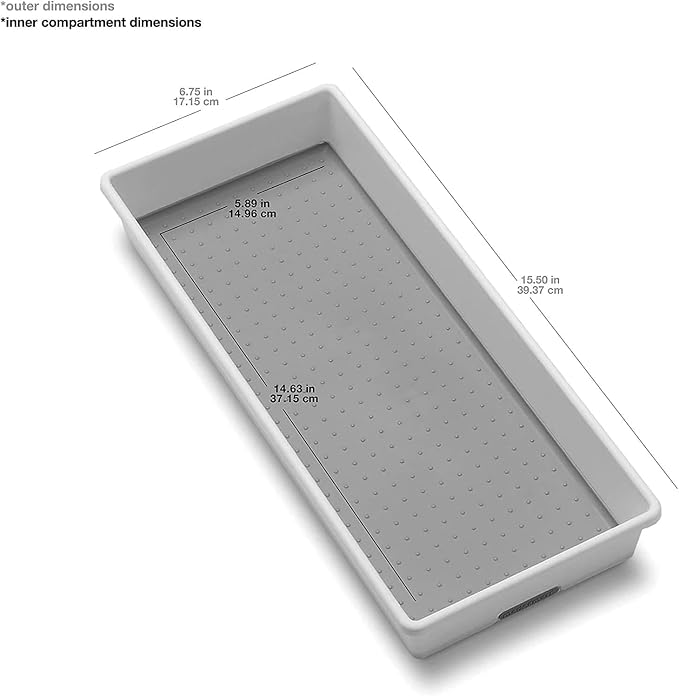 madesmart Antimicrobial Classic 15 x 6 Bin, Drawer Organizer, EPA Certified - Image 3