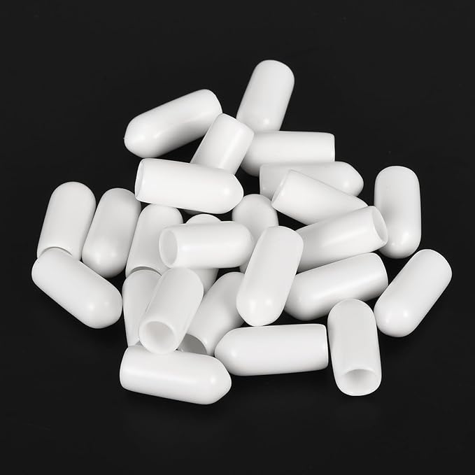 uxcell 20pcs Rubber End Caps 5.5mm ID Vinyl Round End Cap Cover Screw Thread - Image 4