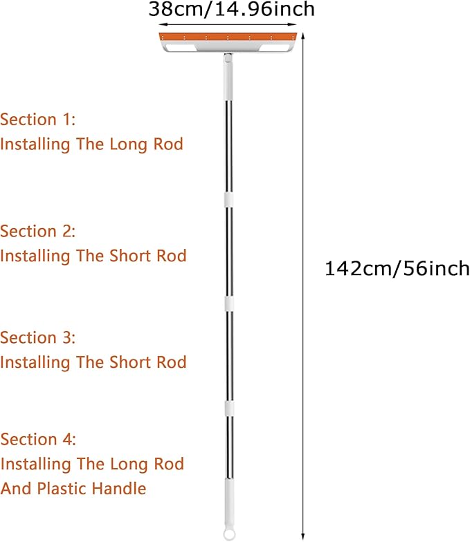 Multifunction Magic Broom, Silicone Floor Squeegee, Air Broom, Rubber Squeegee - Image 2