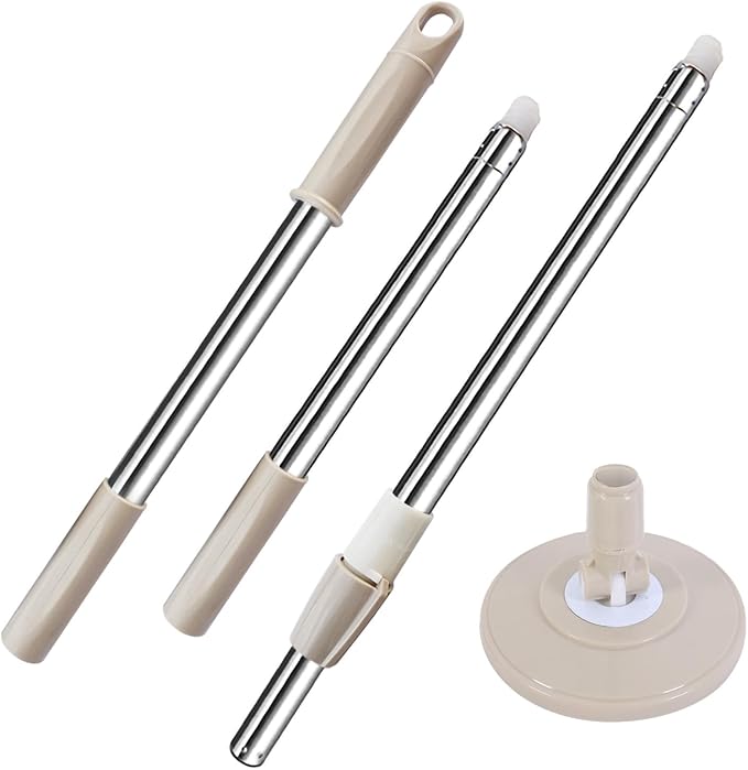 Extended Spin Mop Replacement Mop Handle, Upgraded 60-inch 360 Degrees Rotating by Midremer