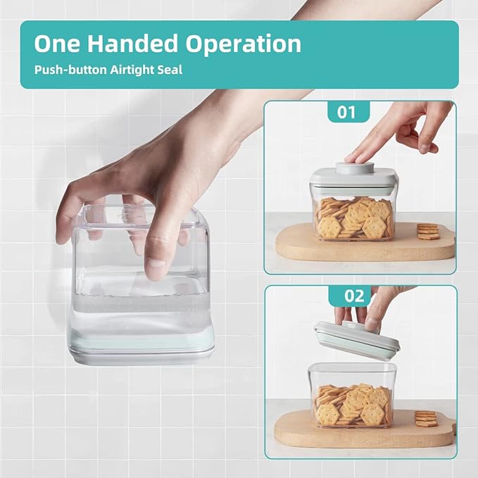 Ankou Airtight Container Set Stackable One Press Openning Food Containers - Image 3