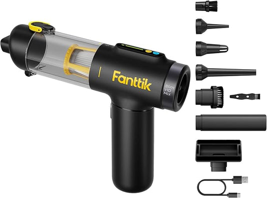 Fanttik Slim V10 Mix Cordless Car Vacuum, 4 in 1 Handheld Air Duster, Color by FANTTIK%C2%AE