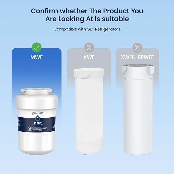 GLACIER FRESH Replacement for MWF Refrigerator Water Filters, SmartWater MWFP - Image 2