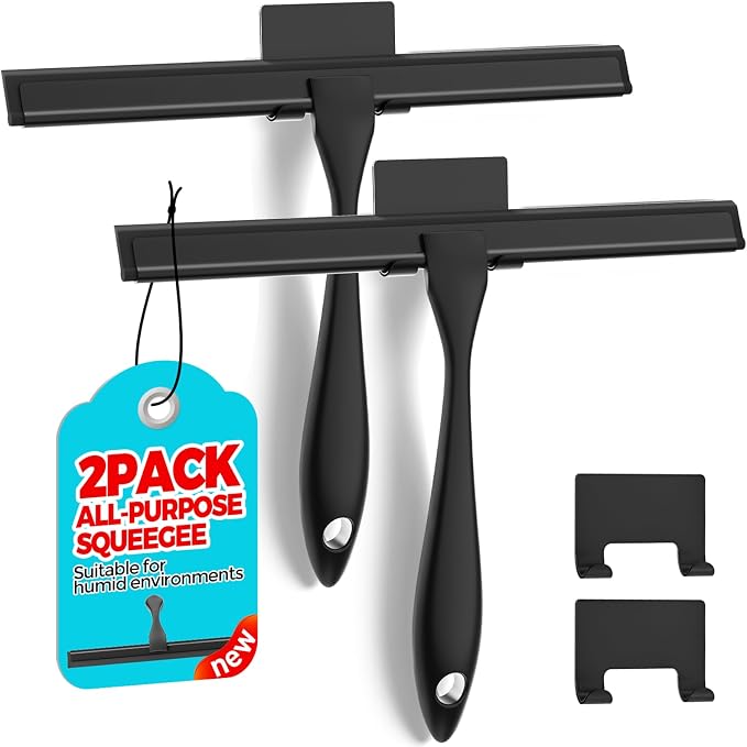 2PACK All-Purpose Shower Squeegee by ALFLOD