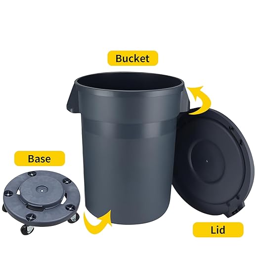 32 Gallon Outdoor Trash Can, Outdoor Trash Can - Image 3