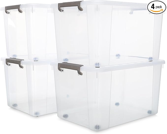 Citylife 69 QT Plastic Storage Bins by CitylifeHomeOrganization