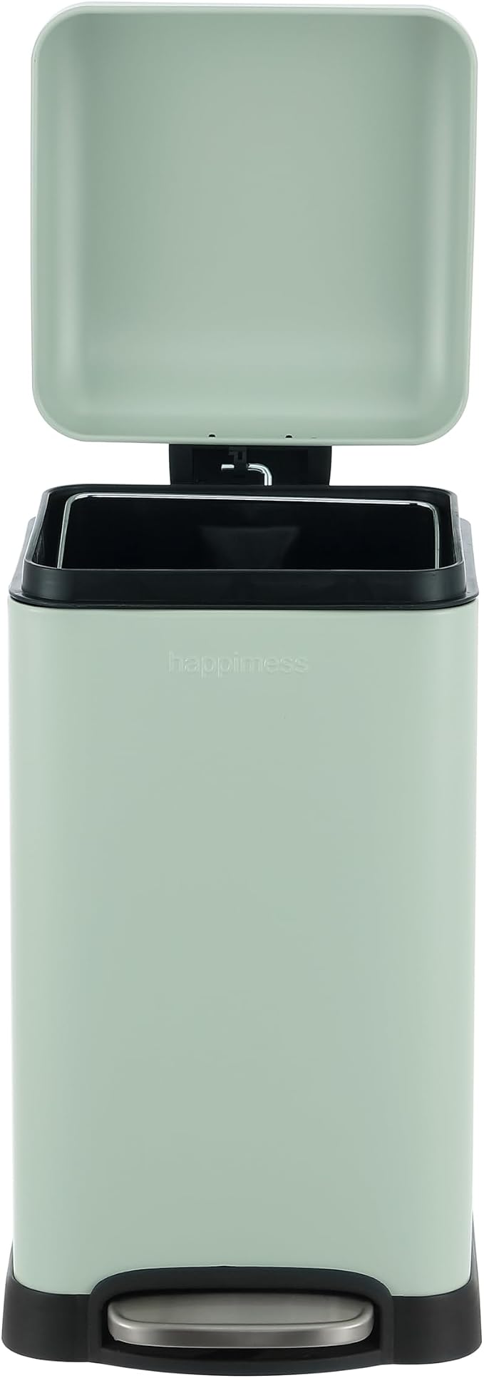 happimess HPM1012I Betty Retro Mini 3.2-Gallon Step-Open Trash Can, Fingerprint - Image 7