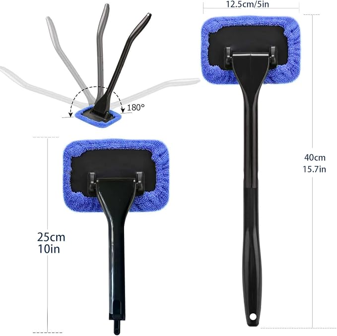 Windshield Cleaning Tool Windshield Cleaning Wand Auto Window Cleaner, 5 Pieces - Image 2