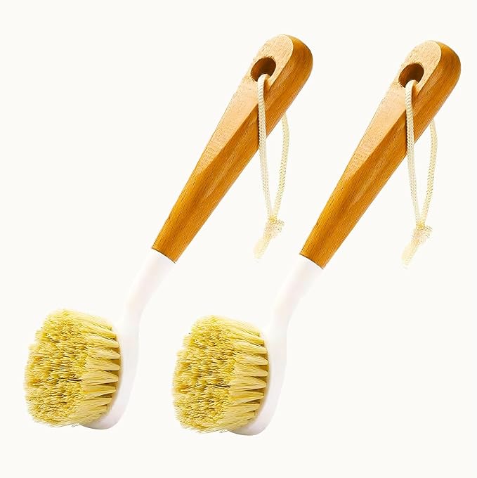 Wooden Dish Brush, Natural Bristle Dish Brushes by Unknown