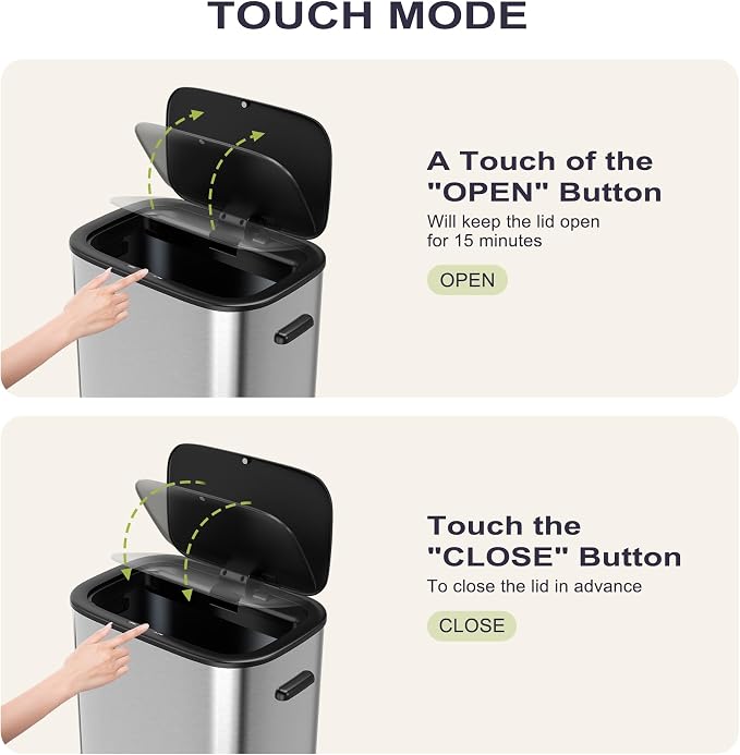 16 Gallon Kitchen Trash Can - Image 4