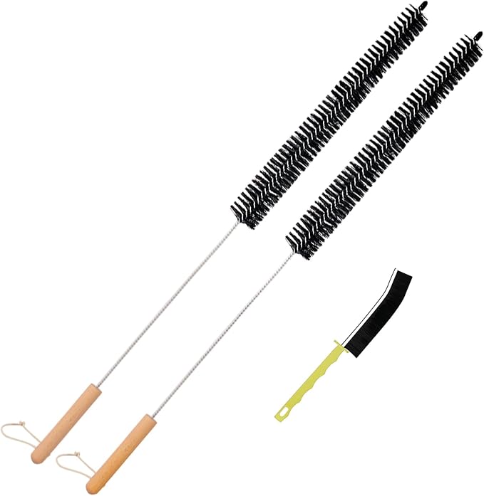 Dryer Lint Brush Vent Cleaner 30 inch Refrigerator Coil Cleaning Brushes by BRUSHFAMILY