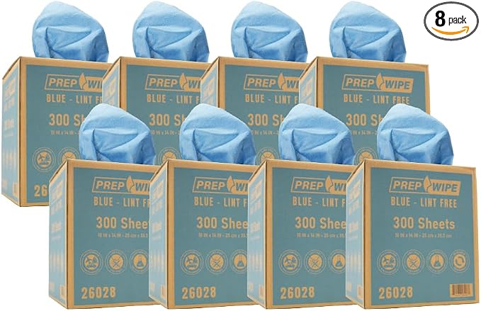 PrepWipe Heavy Duty Cleaning Towels, Lint Free Industrial Paper Towels by LAUCO