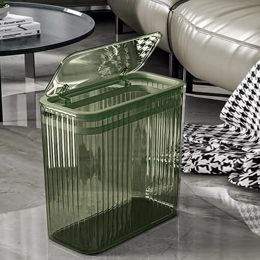 Transparent Trash Can, Bathroom Trash Cans - Image 3