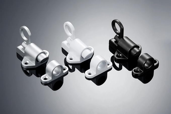 2 Packs Self-Closing Latches，Silver Gray Spring Door Lock，Resilient Bolt Latch - Image 7