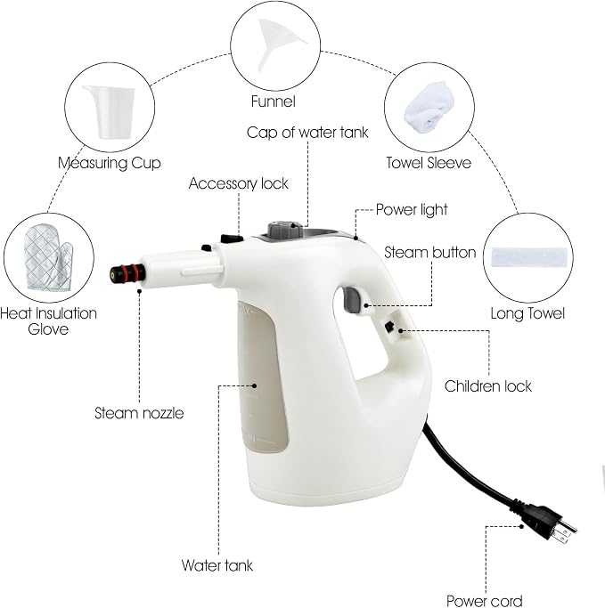 COSTWAY Handheld MultiPurpose Steam Cleaner - Image 9