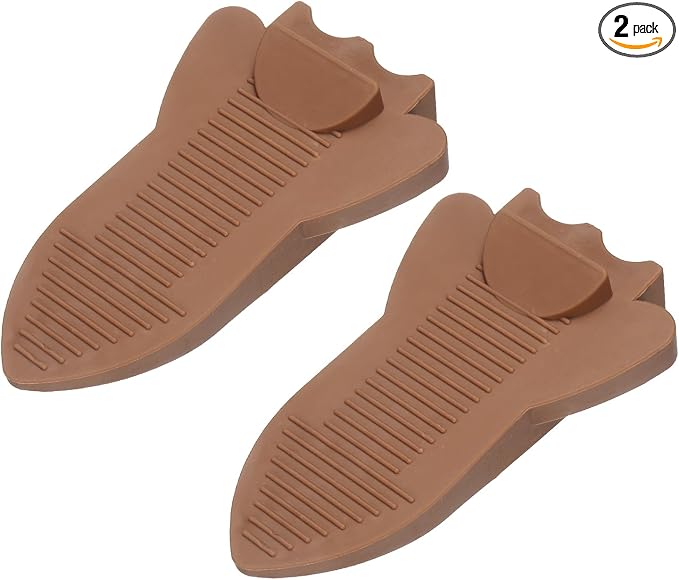 uxcell 2 Pcs Door Stoppers for Bottom of Door, Rubber Stackable Door Stopper by uxcell