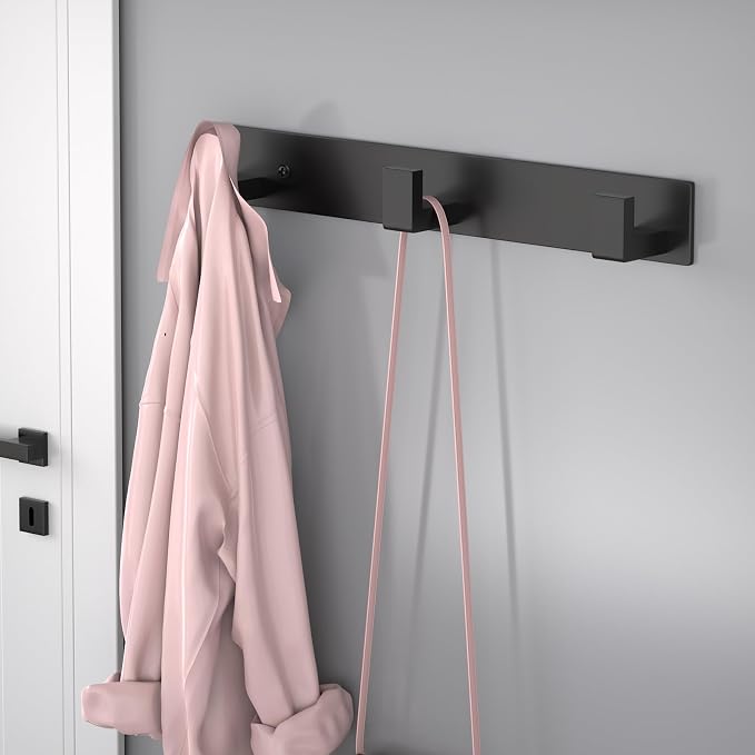 PMMASTO Wall Mounted Coat Hooks- Stainless Steel Rust-Resistant Bathroom Hangers - Image 2