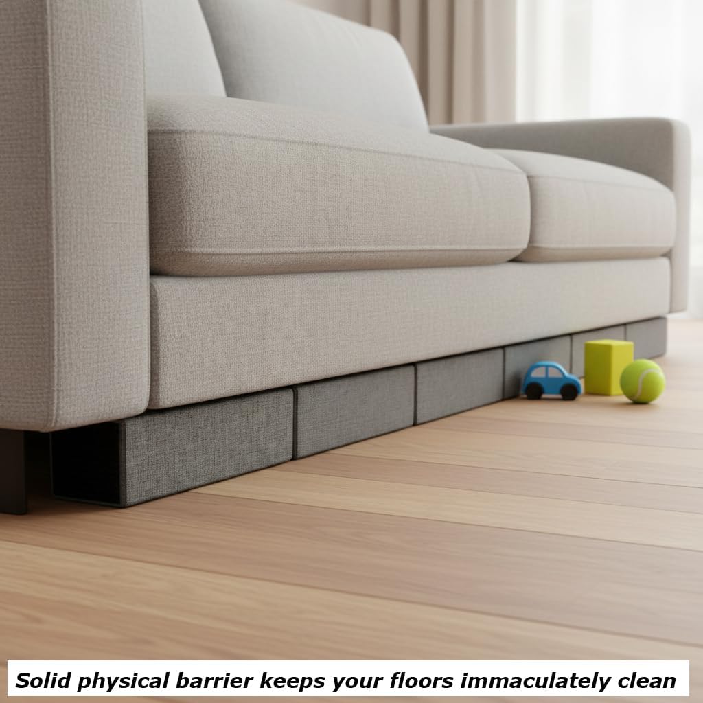 Star Brand Under Sofa Blocker, High-Density Foam Gap Bumper for Furniture, Heavy-Duty Couch Underneath Filler, Modular Sectional Sofa Accessory