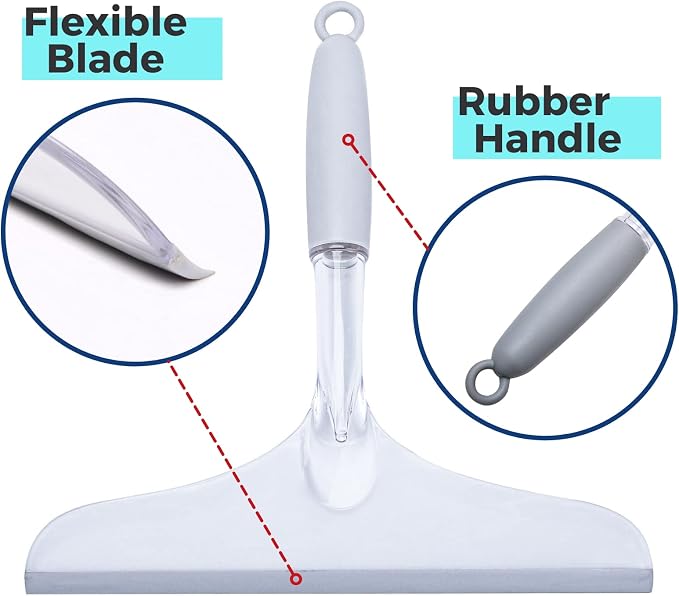 Shower Squeegee for Glass Door, 2 Pack - Image 2
