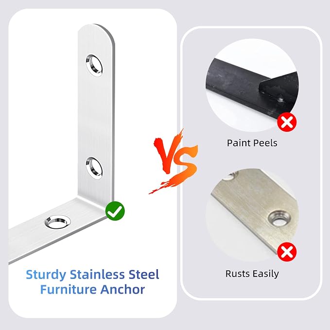 furniture anchors safety Wall straps: Baby Proofing Anti Tip Cabinet, Furniture - Image 4