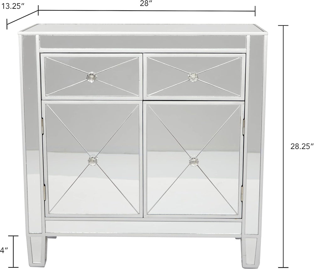 Furniture HotSpot Mirage Mirrored Cabinet