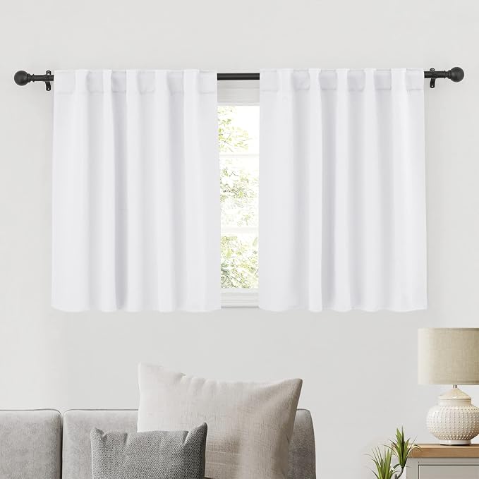 RYB HOME Small Window Curtains Blackout, Privacy Thermal Insulating Drapes by RYBHOME