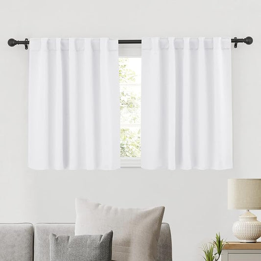 RYB HOME Small Window Curtains Blackout, Privacy Thermal Insulating Drapes by RYBHOME