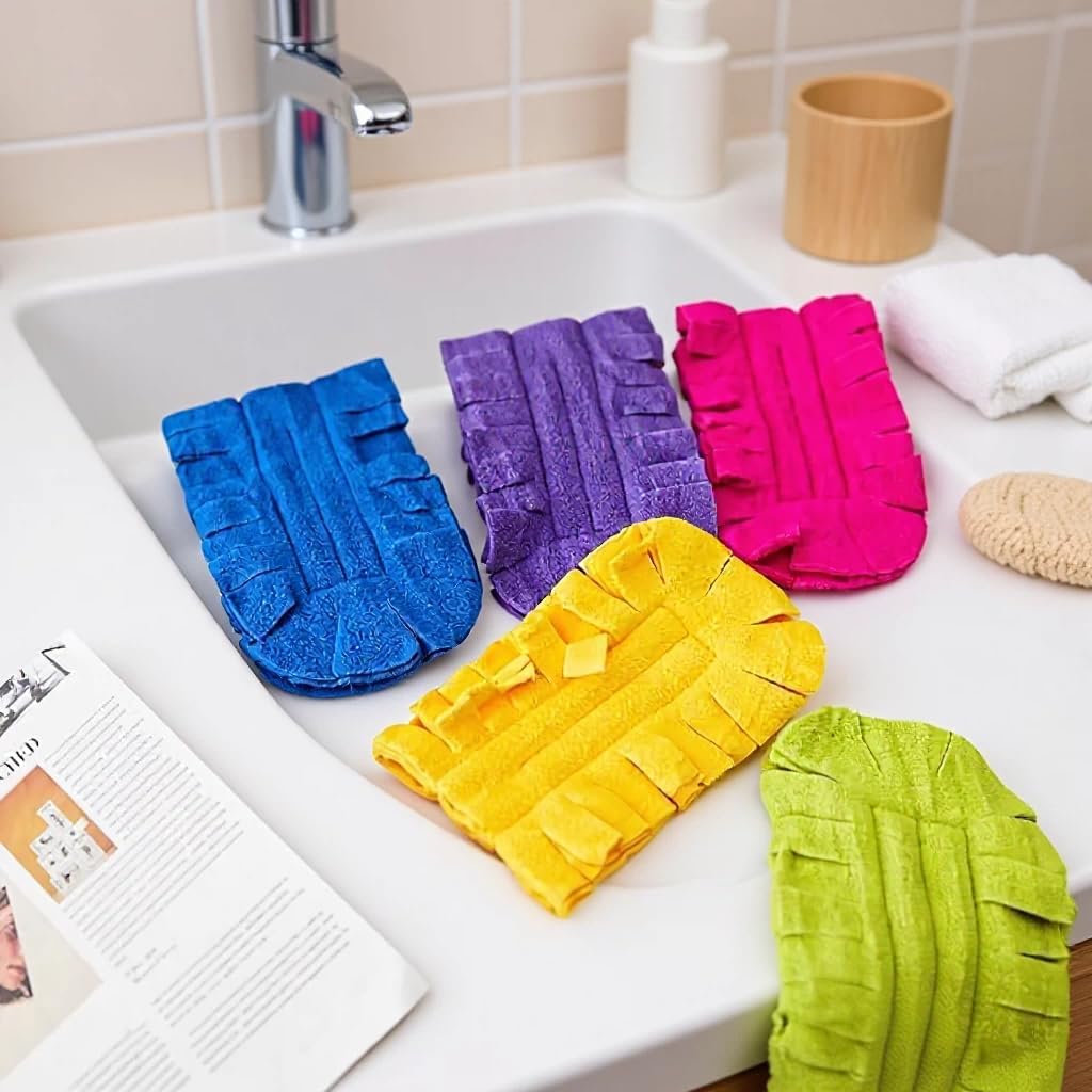 15 Pcs Duster Refill Reusable Fleece Duster Refills Feather Flat Dusters Multi Surface Washable Cleaning Pads for Home, Blinds, Car, Pet Wait (5 Colors Send dust Removal Rod)