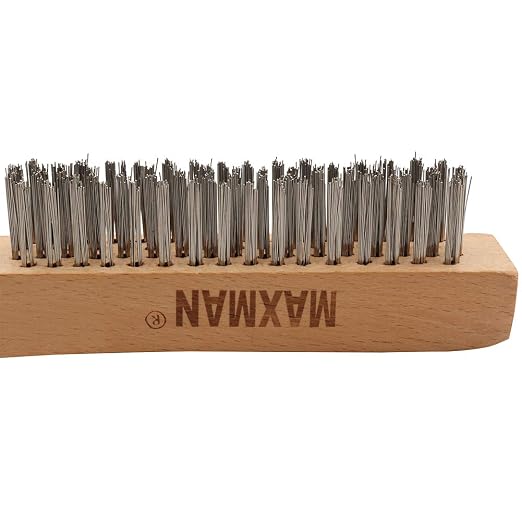 MAXMAN Wire Brush, Heavy Duty Stainless Steel Wire Brushes - Image 3