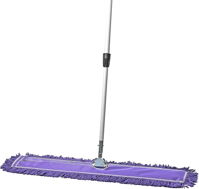 36 Inch Purple Commercial Dust Mop & Floor Sweeper by TidyTools