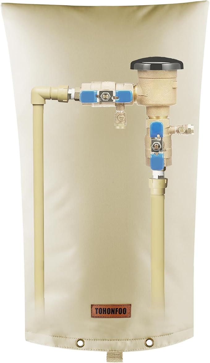 Backflow Preventer Pipe Insulation Cover by TOHONFOO