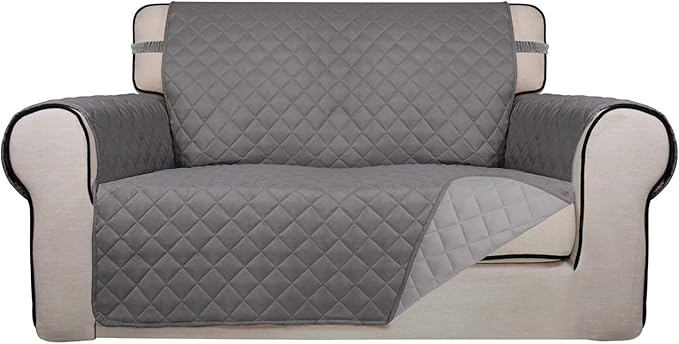 PureFit Reversible Quilted Sofa Cover, Water Resistant Medium Slipcover by PureFit